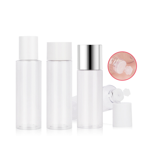 100ml 120ml Facial Toner PET Bottle With Double Layers Cap